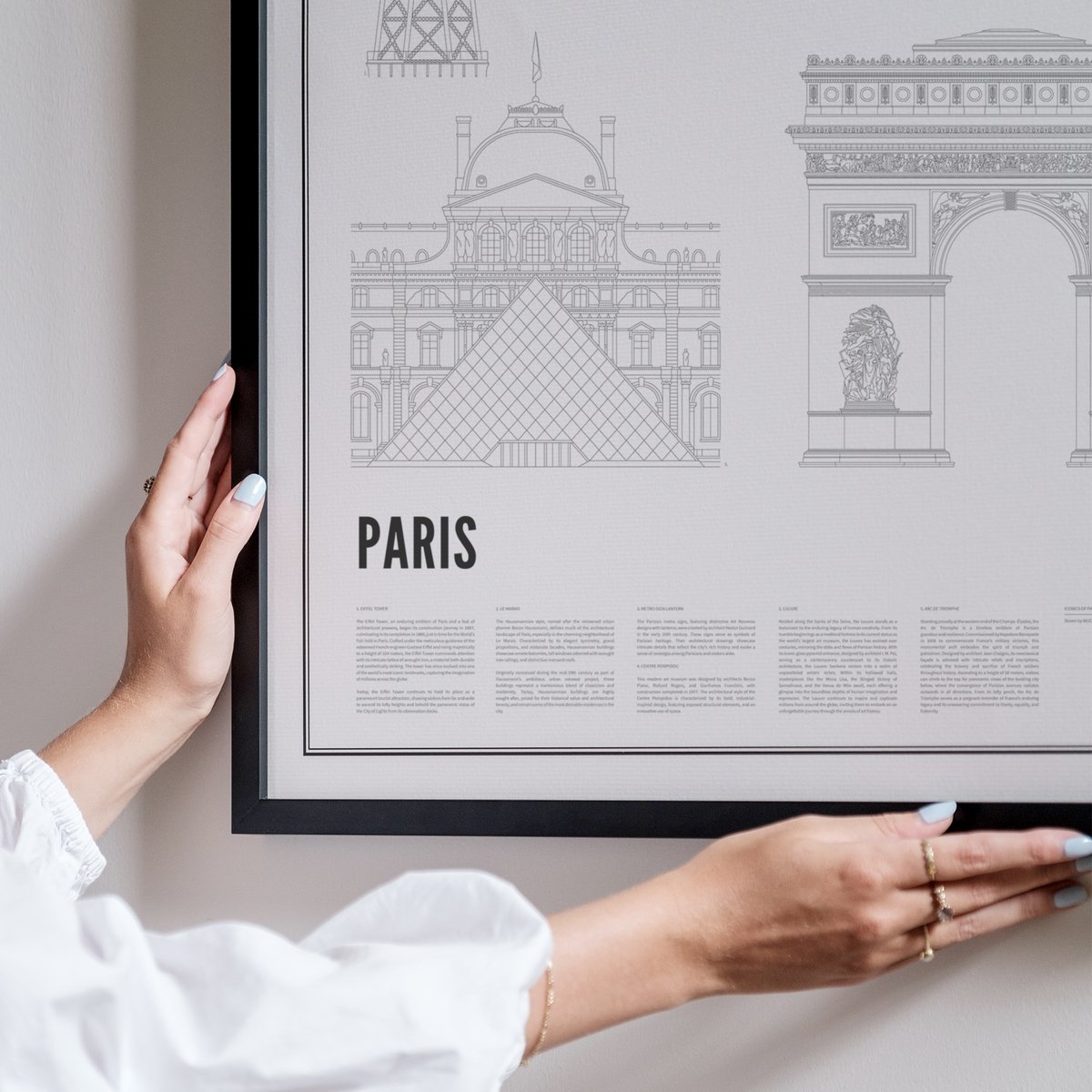Poster von Iconics of Paris | WIJCK.